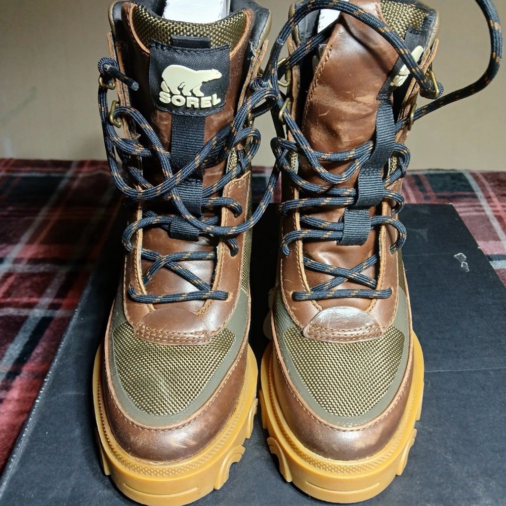 Sorel Brown and Olive Brex Boots